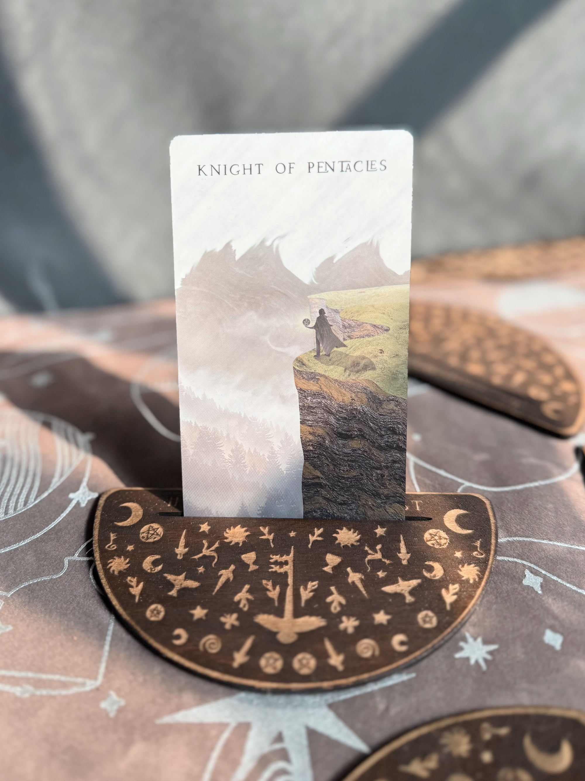 The Shadow Key - Wooden Card Stand