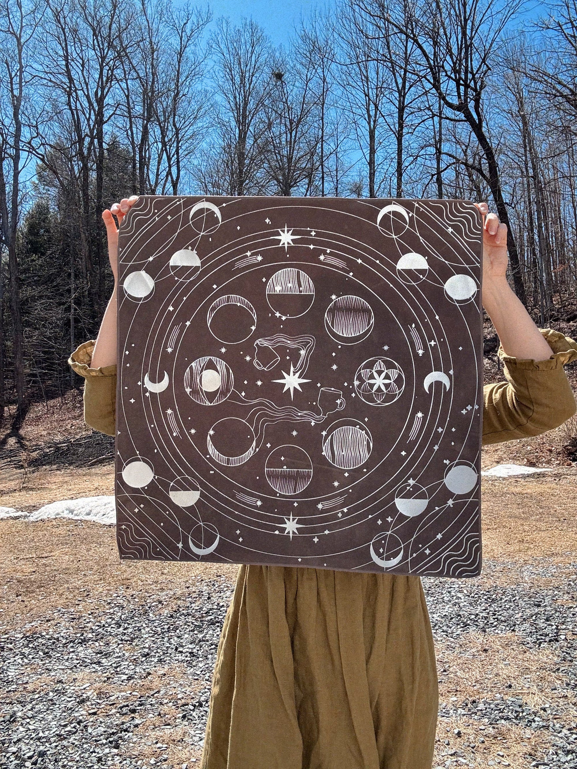 Star Seeker Altar Cloth - Soft Grey